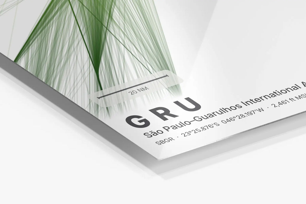 GRU flight path print — Citrus theme · Light in corner detail setting