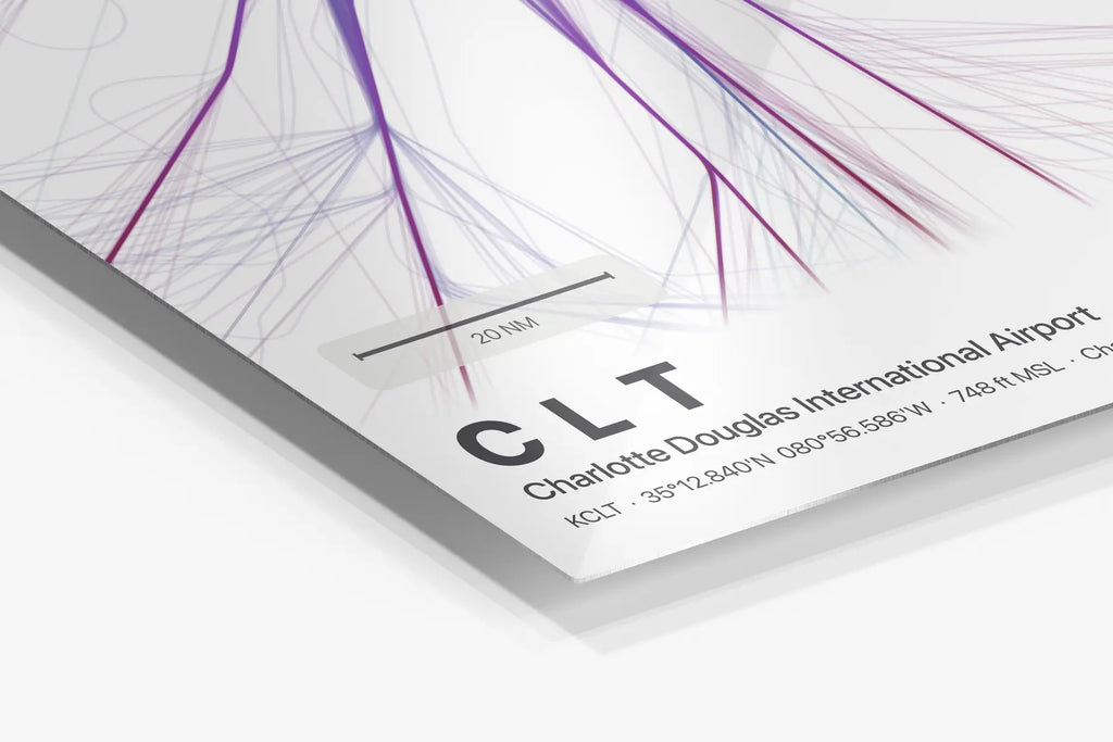 CLT flight path print — Prism theme · Light in corner detail setting