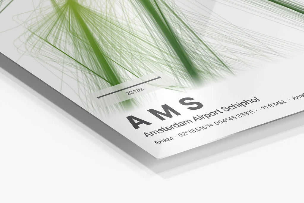 AMS flight path print — Citrus theme · Light in corner detail setting