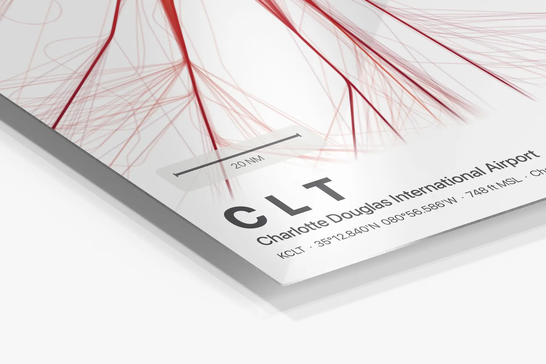 CLT flight path print — Inferno theme · Light in corner detail setting