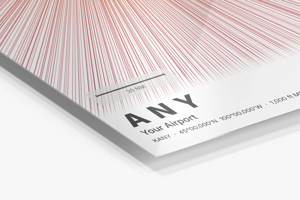 Custom airport print — Inferno theme · Light in corner detail setting