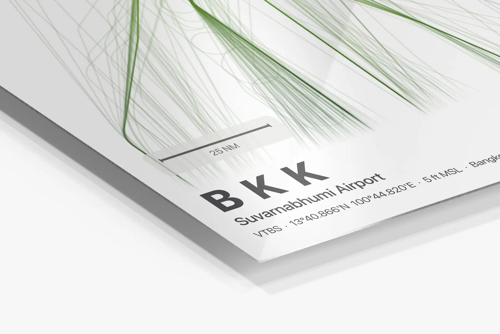 BKK flight path print — Citrus theme · Light in corner detail setting