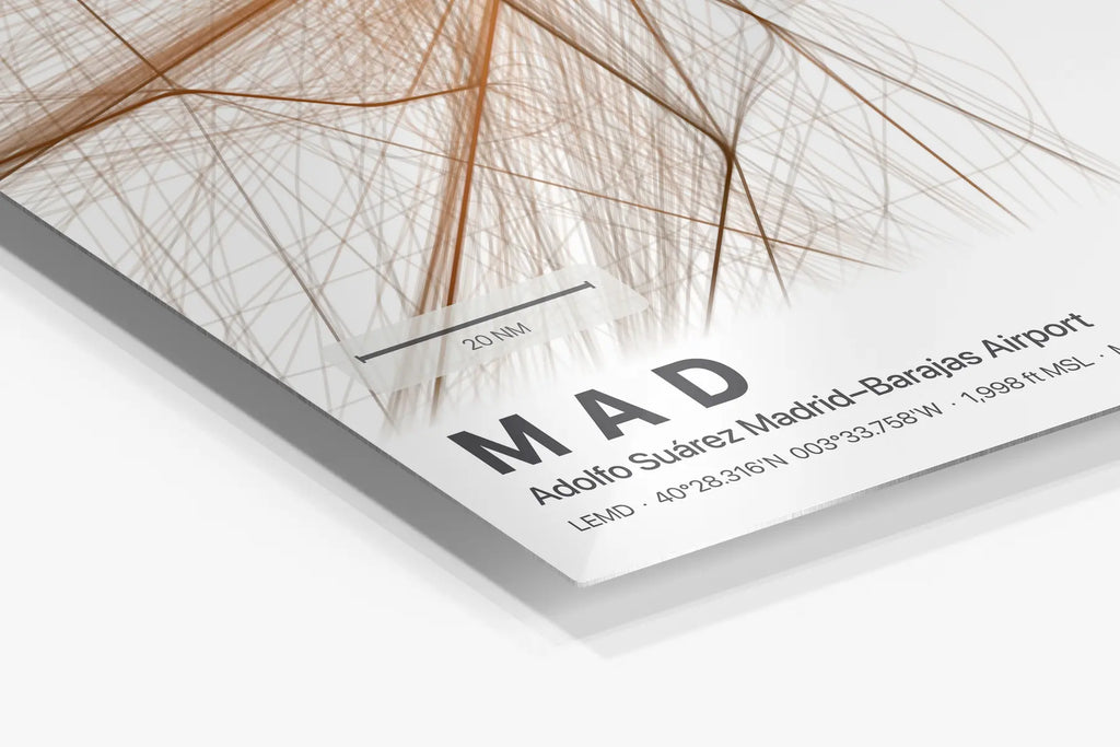 MAD flight path print — Solana theme · Light in corner detail setting