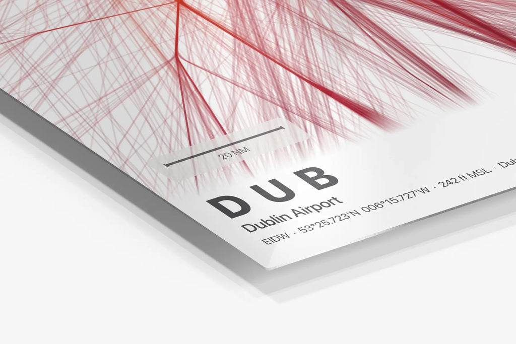 DUB flight path print — Inferno theme · Light in corner detail setting