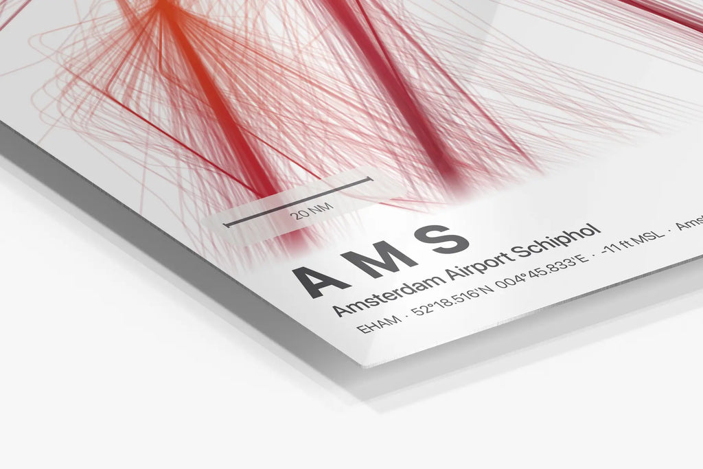 AMS flight path print — Inferno theme · Light in corner detail setting