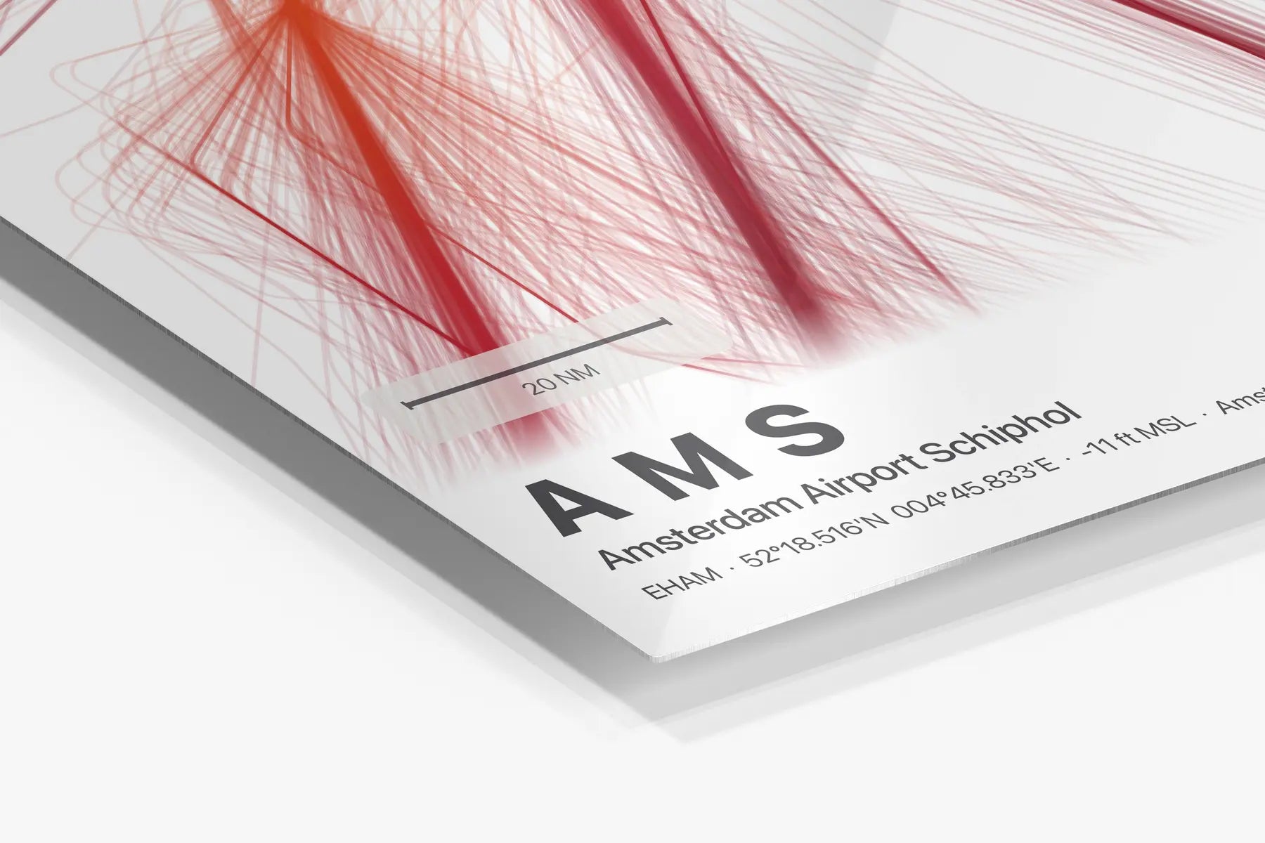 AMS flight path print — Inferno theme · Light in corner detail setting