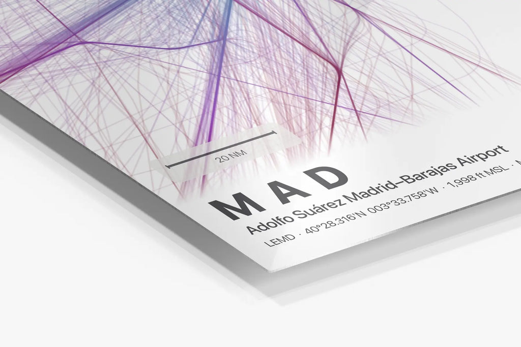 MAD flight path print — Prism theme · Light in corner detail setting