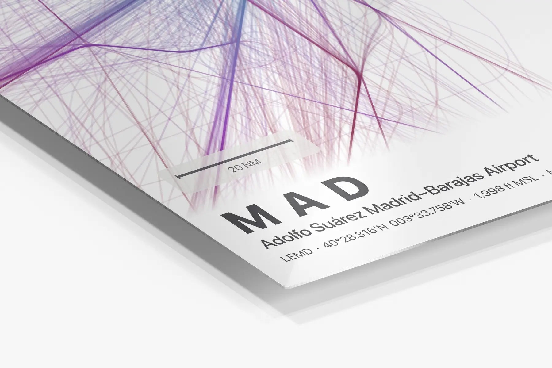 MAD flight path print — Prism theme · Light in corner detail setting