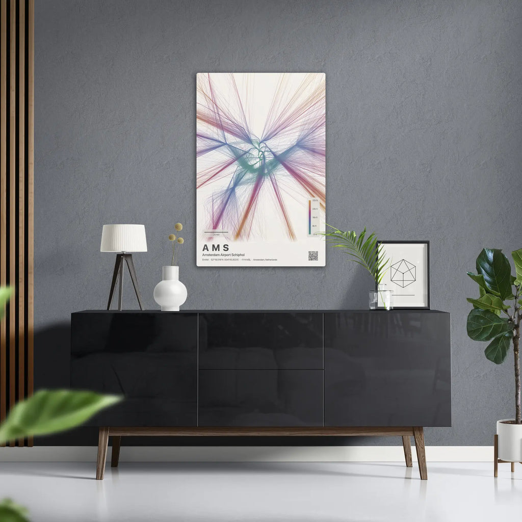 AMS flight path print — Aurora theme · Light in foyer setting [hotspot:50]
