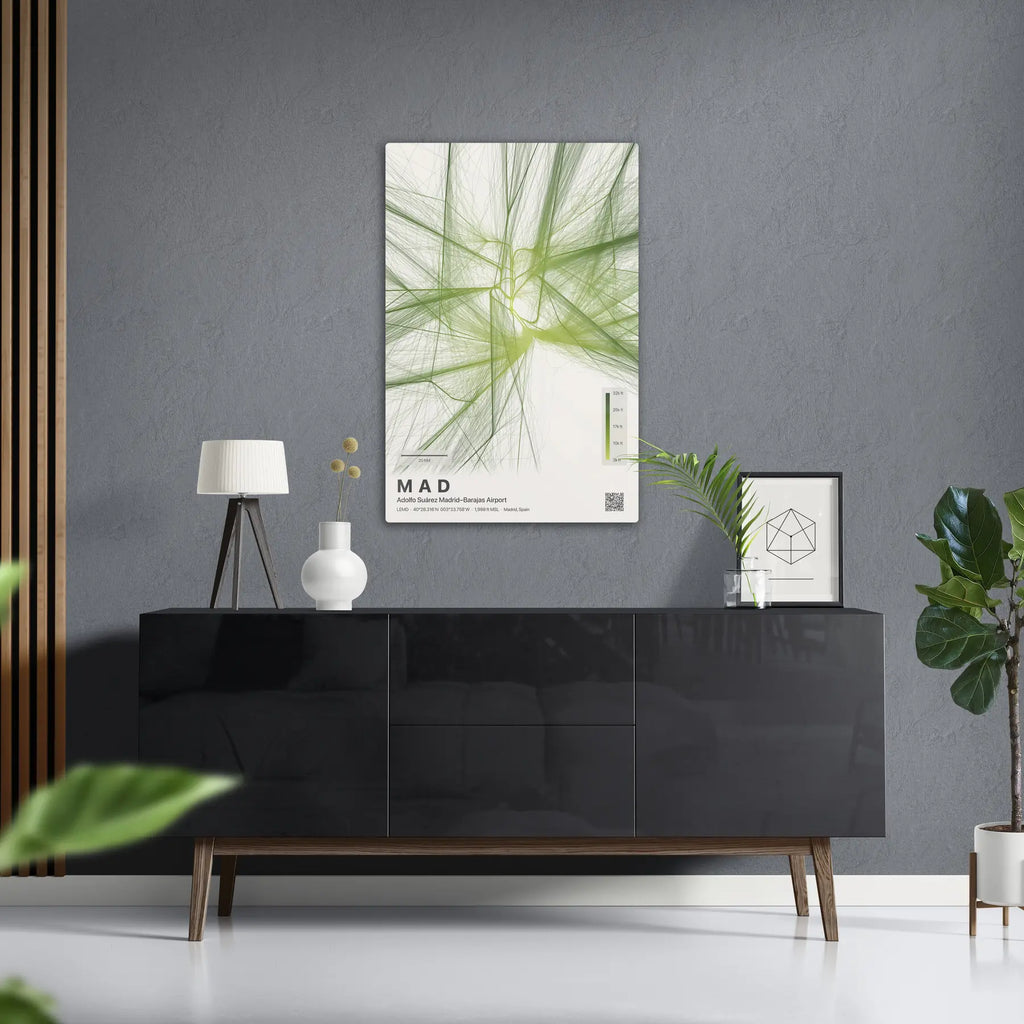 MAD flight path print — Citrus theme · Light in foyer setting [hotspot:50]