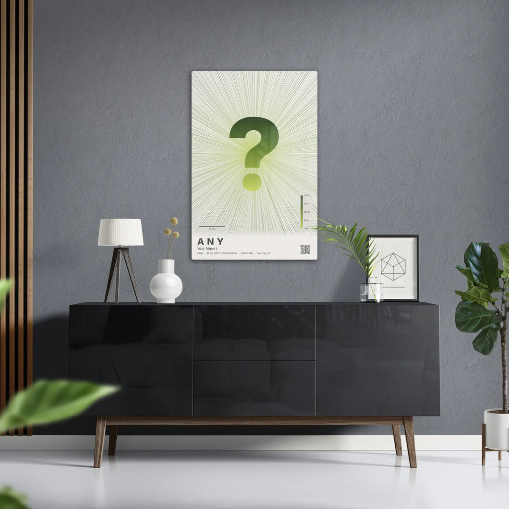 Custom airport print — Citrus theme · Light in foyer setting [hotspot:50]