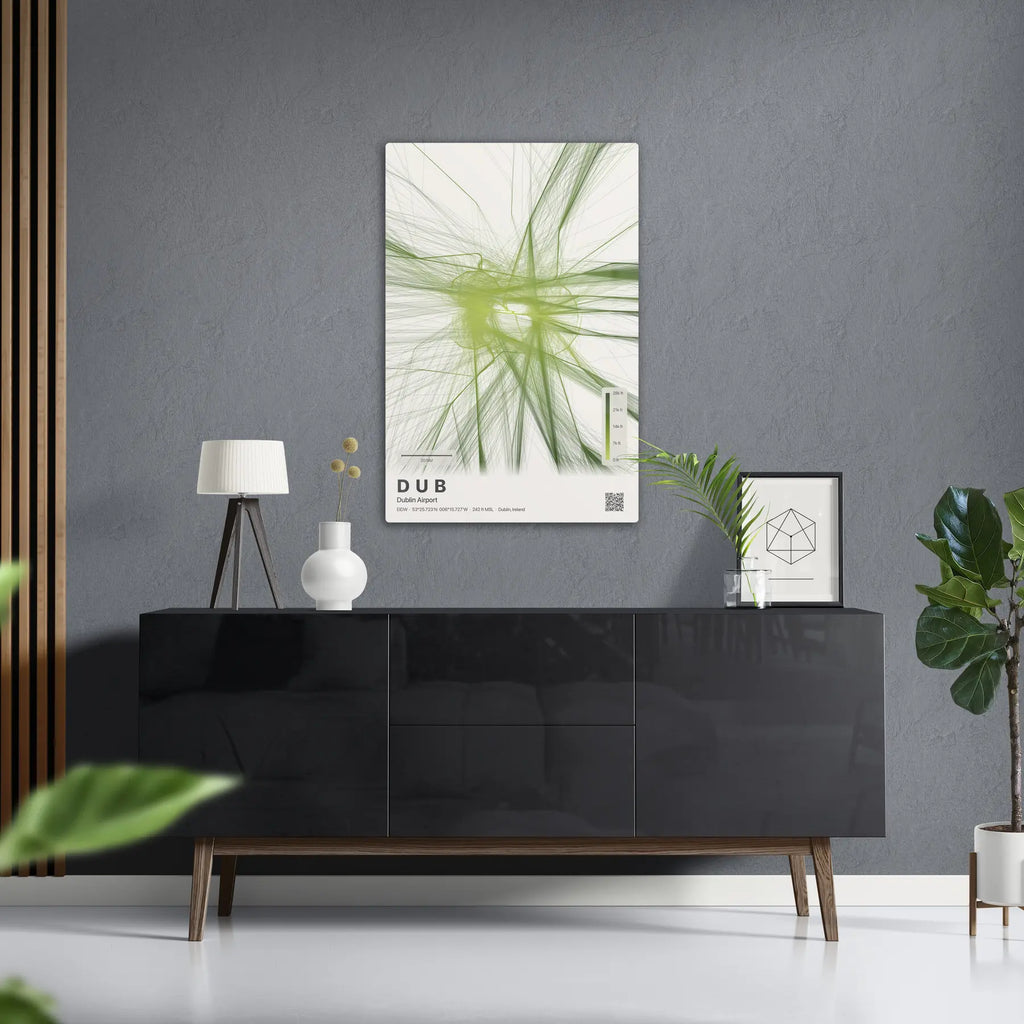 DUB flight path print — Citrus theme · Light in foyer setting [hotspot:50]