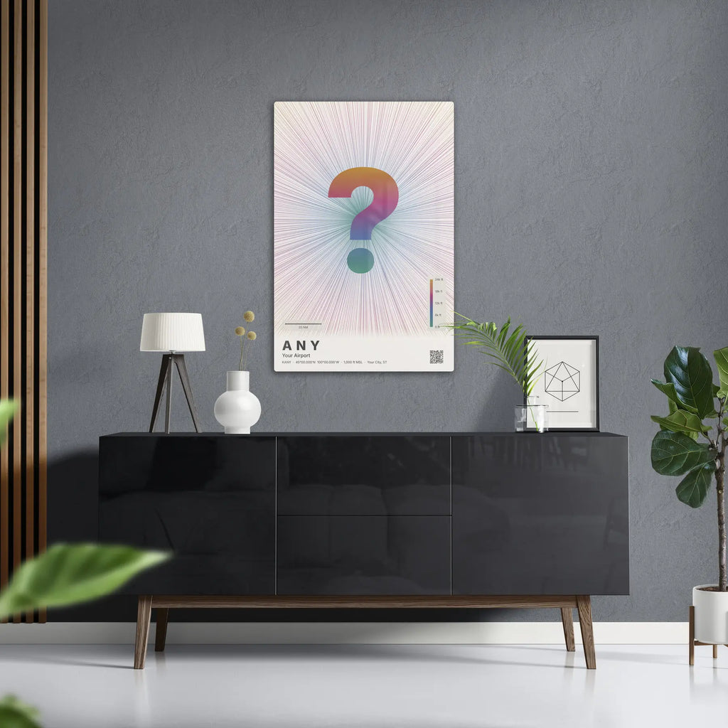 Custom airport print — Aurora theme · Light in foyer setting [hotspot:50]