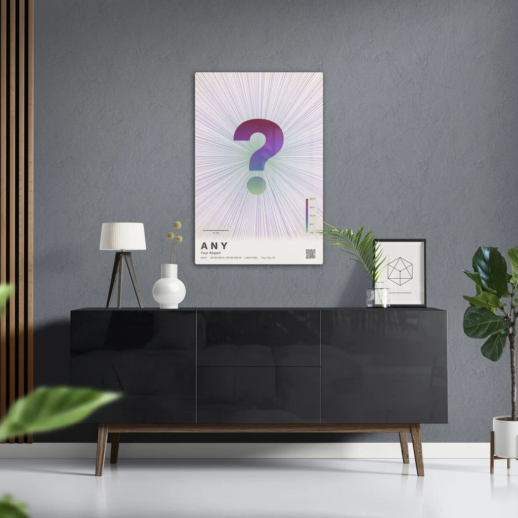Custom airport print — Prism theme · Light in foyer setting [hotspot:50]