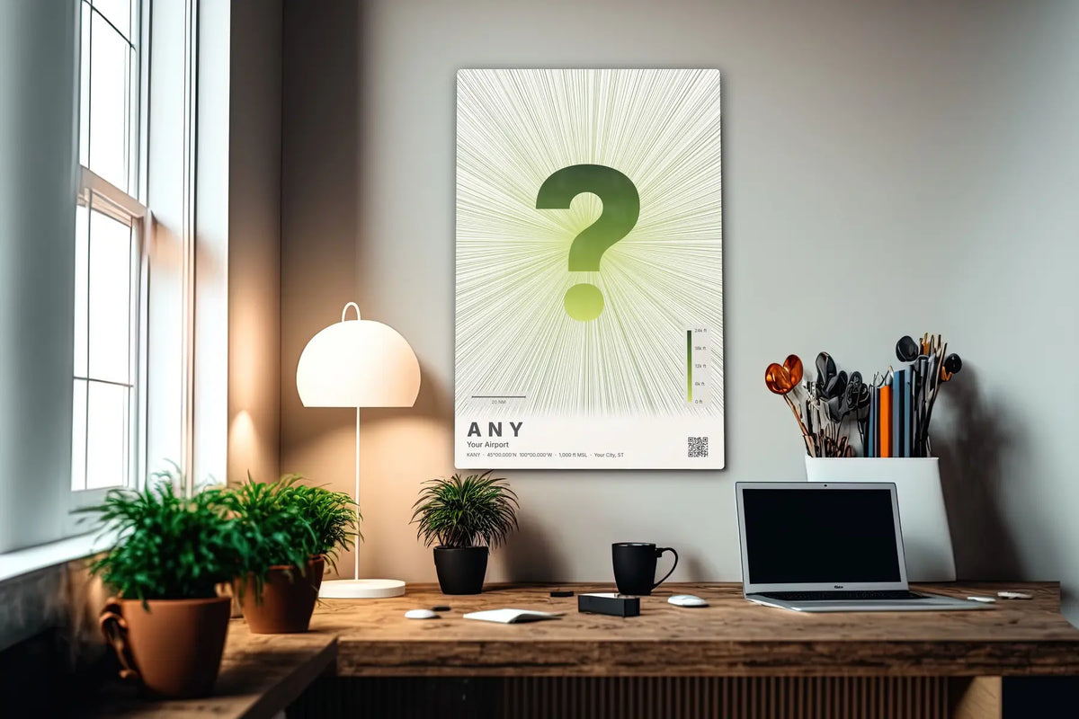 Custom airport print — Citrus theme · Light in office setting [hotspot:55]