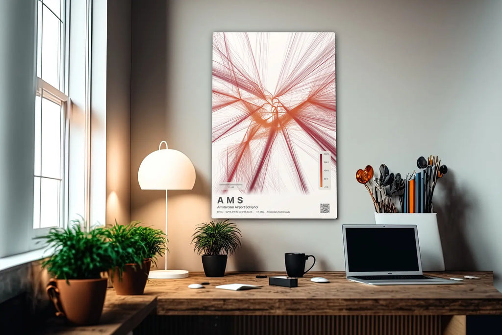 AMS flight path print — Inferno theme · Light in office setting [hotspot:55]