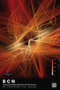BCN flight path map — Inferno theme · Dark