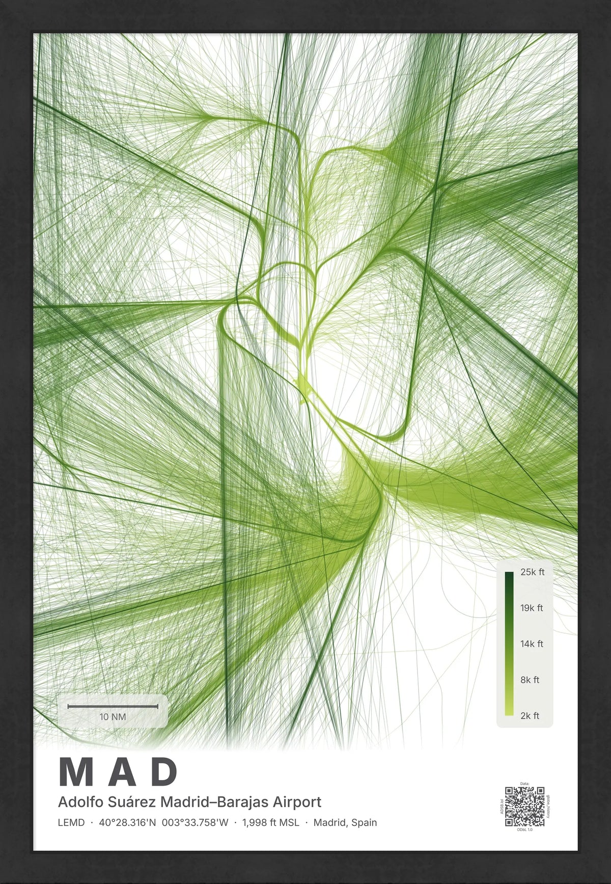 MAD flight path map — Citrus theme · Light [material:framed_black]