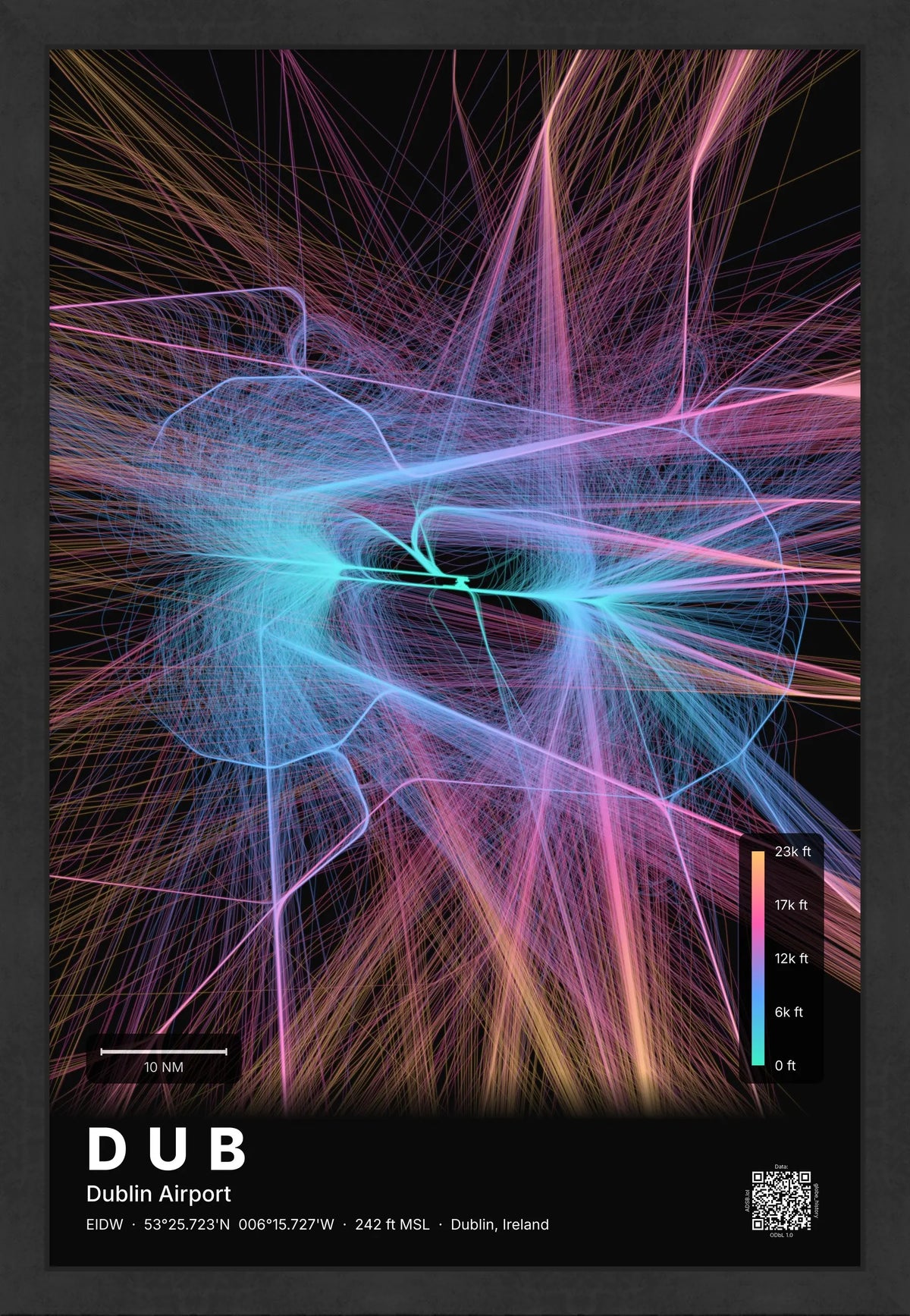 DUB flight path map — Aurora theme · Dark [material:framed_black]