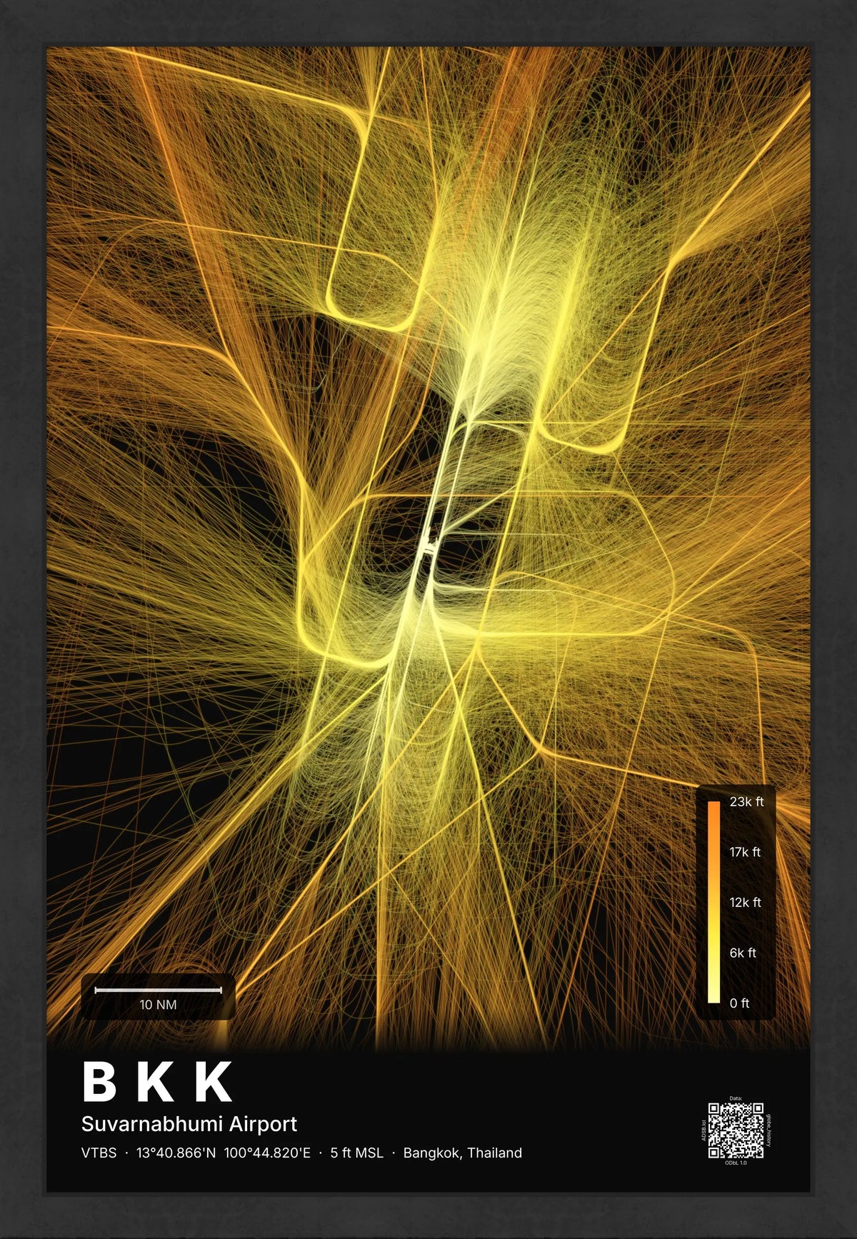 BKK flight path map — Solana theme · Dark [material:framed_black]