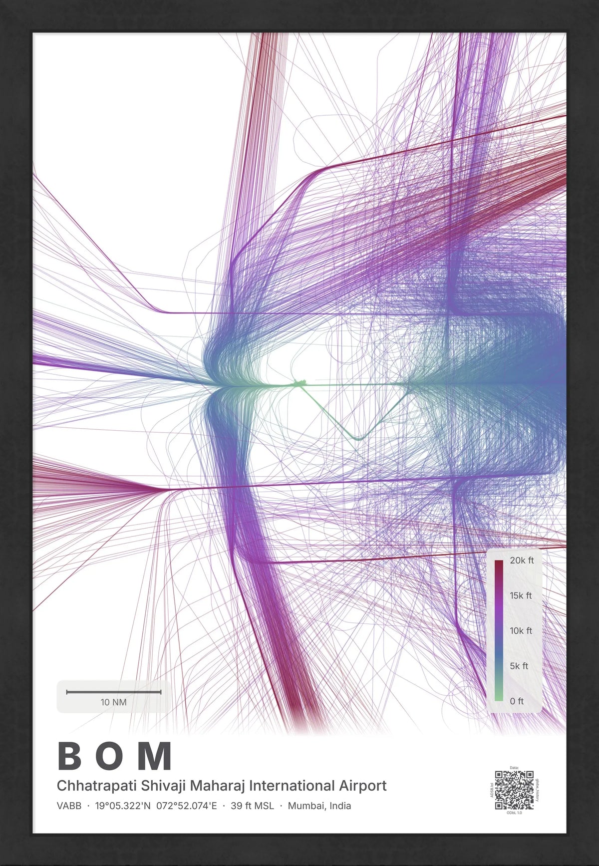 BOM flight path map — Prism theme · Light [material:framed_black]