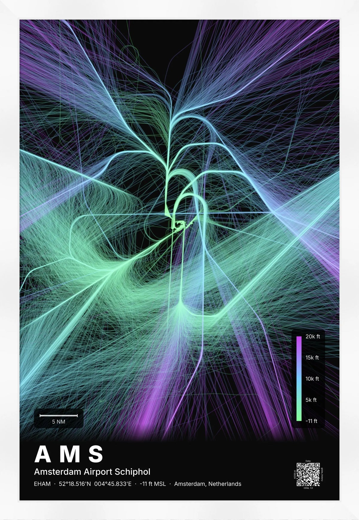 AMS flight path map — Prism theme · Dark [material:framed_white]