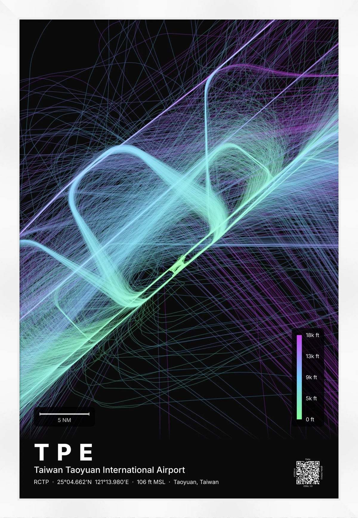 TPE flight path map — Prism theme · Dark [material:framed_white]