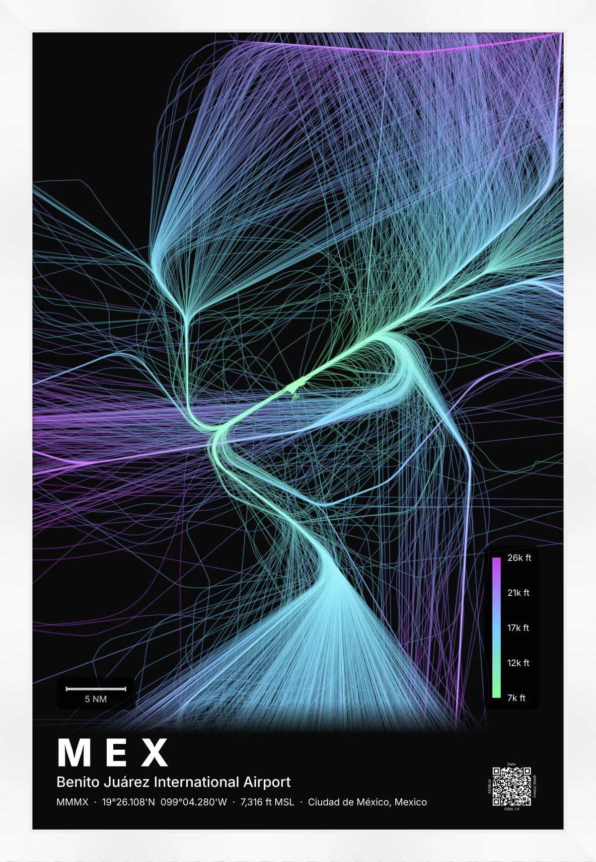 MEX flight path map — Prism theme · Dark [material:framed_white]