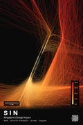 SIN flight path map — Inferno theme · Dark