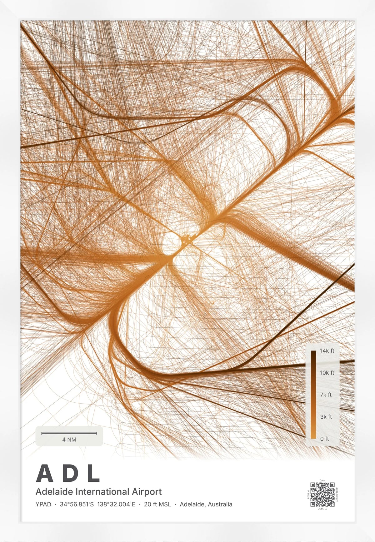 ADL flight path map — Solana theme · Light [material:framed_white]