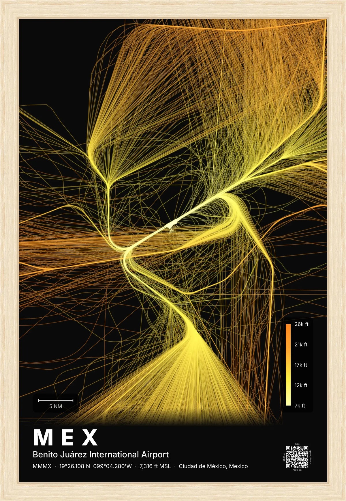 MEX flight path map — Solana theme · Dark [material:framed_natural]