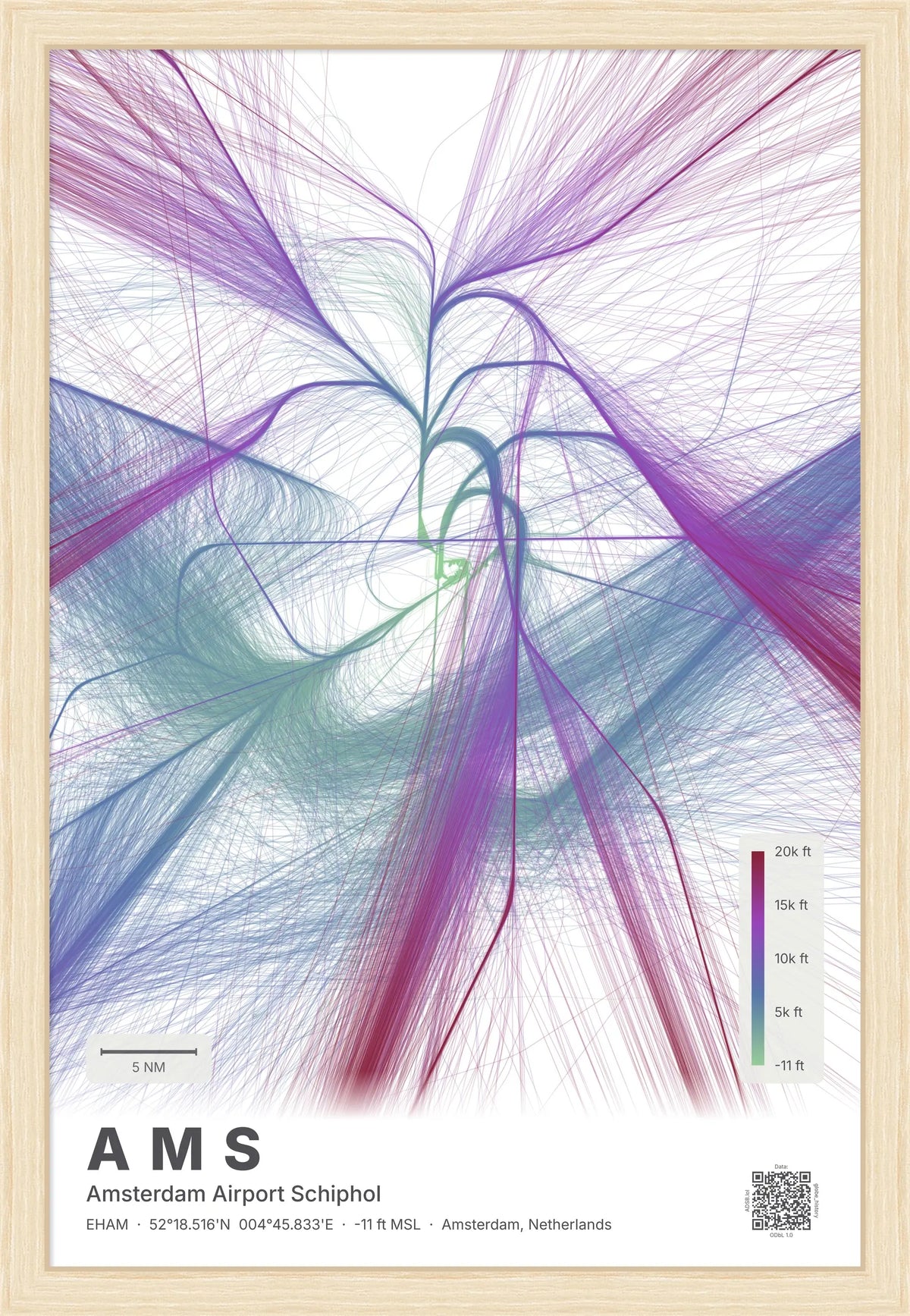 AMS flight path map — Prism theme · Light [material:framed_natural]