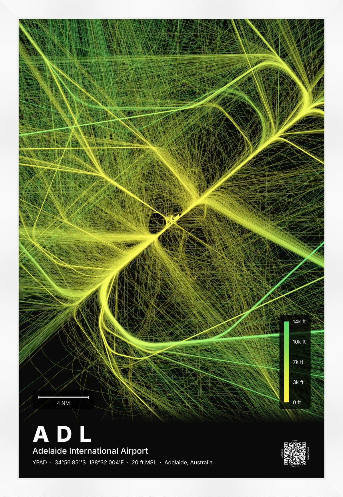 ADL flight path map — Citrus theme · Dark [material:framed_white]