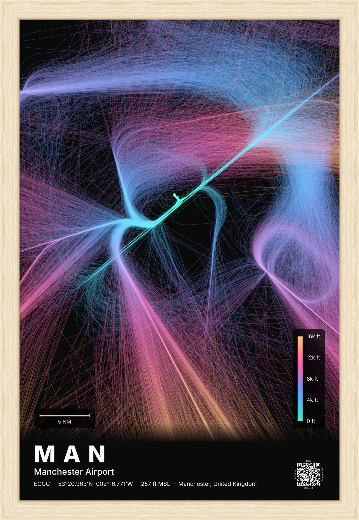 MAN flight path map — Aurora theme · Dark [material:framed_natural]