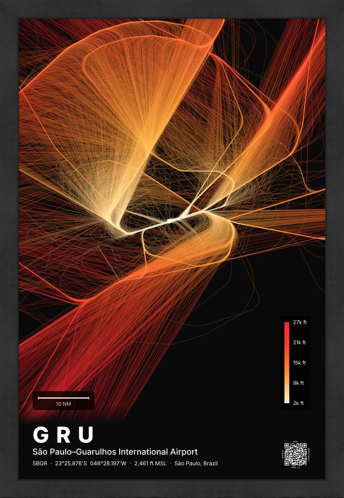 GRU flight path map — Inferno theme · Dark [material:framed_black]
