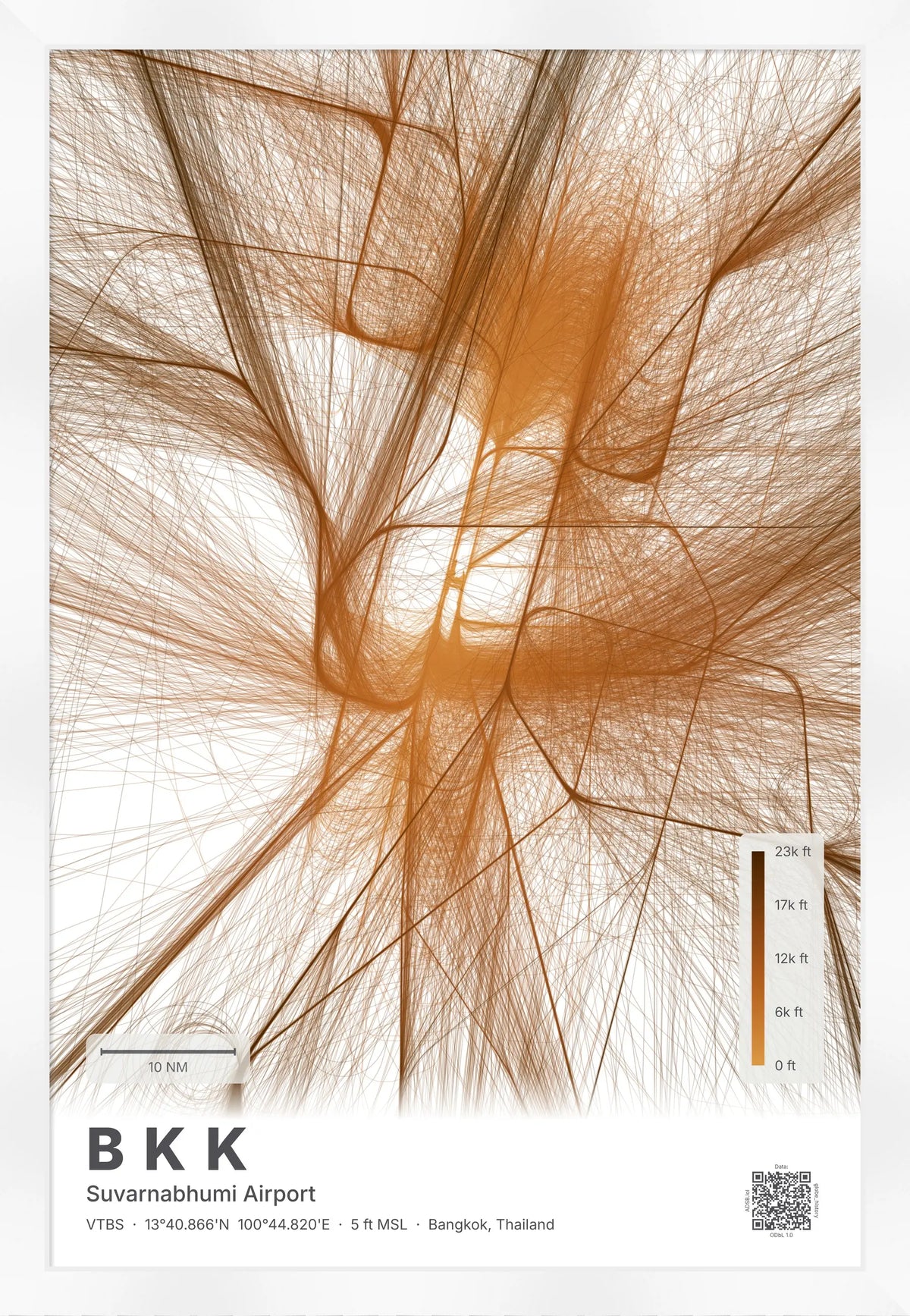 BKK flight path map — Solana theme · Light [material:framed_white]
