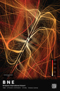 BNE flight path map — Inferno theme · Dark