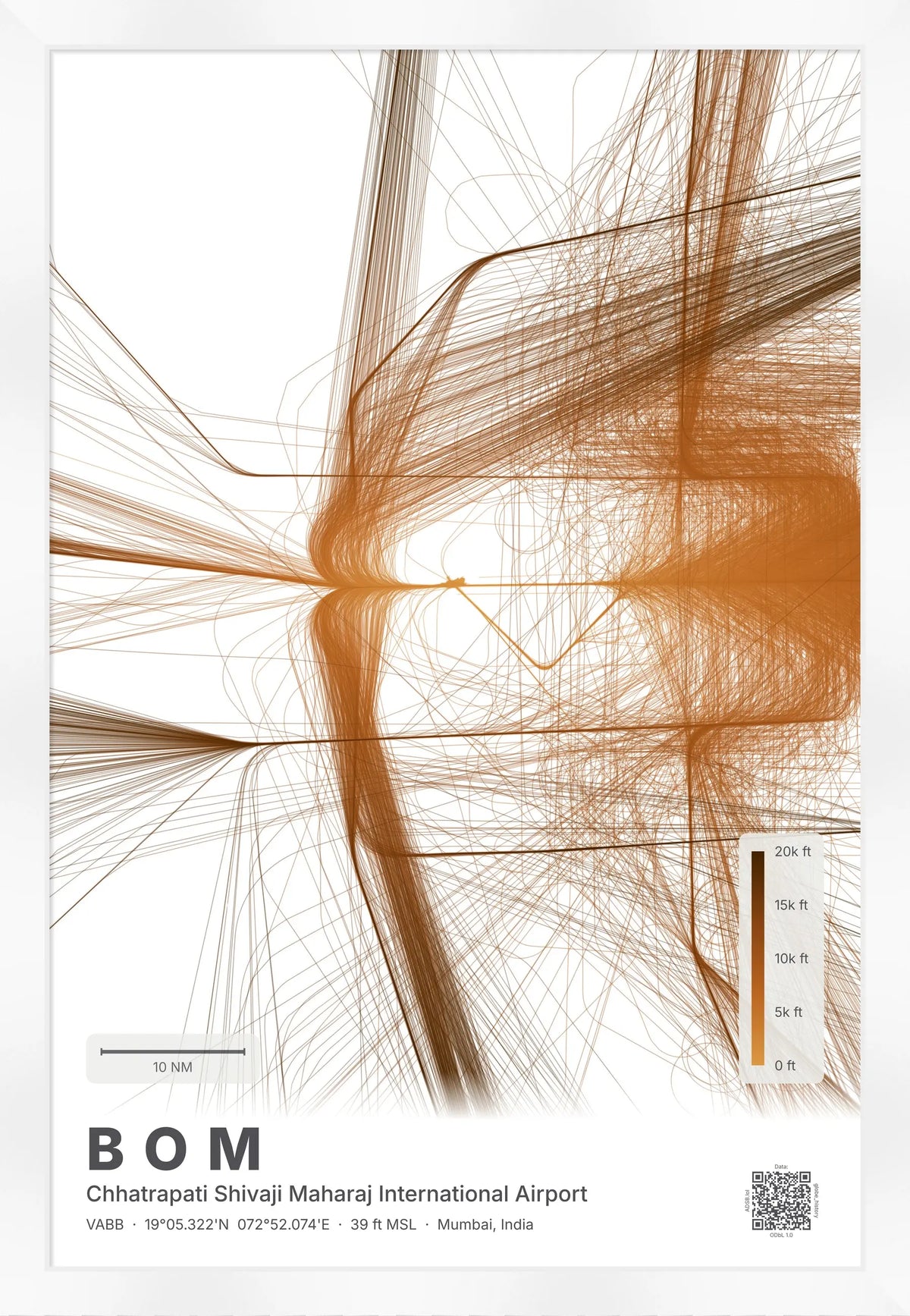 BOM flight path map — Solana theme · Light [material:framed_white]
