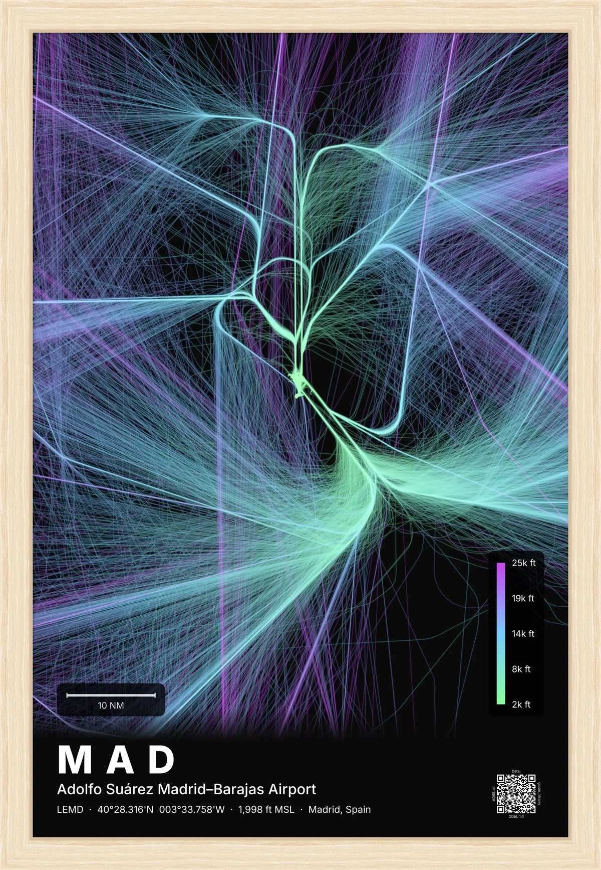 MAD flight path map — Prism theme · Dark [material:framed_natural]