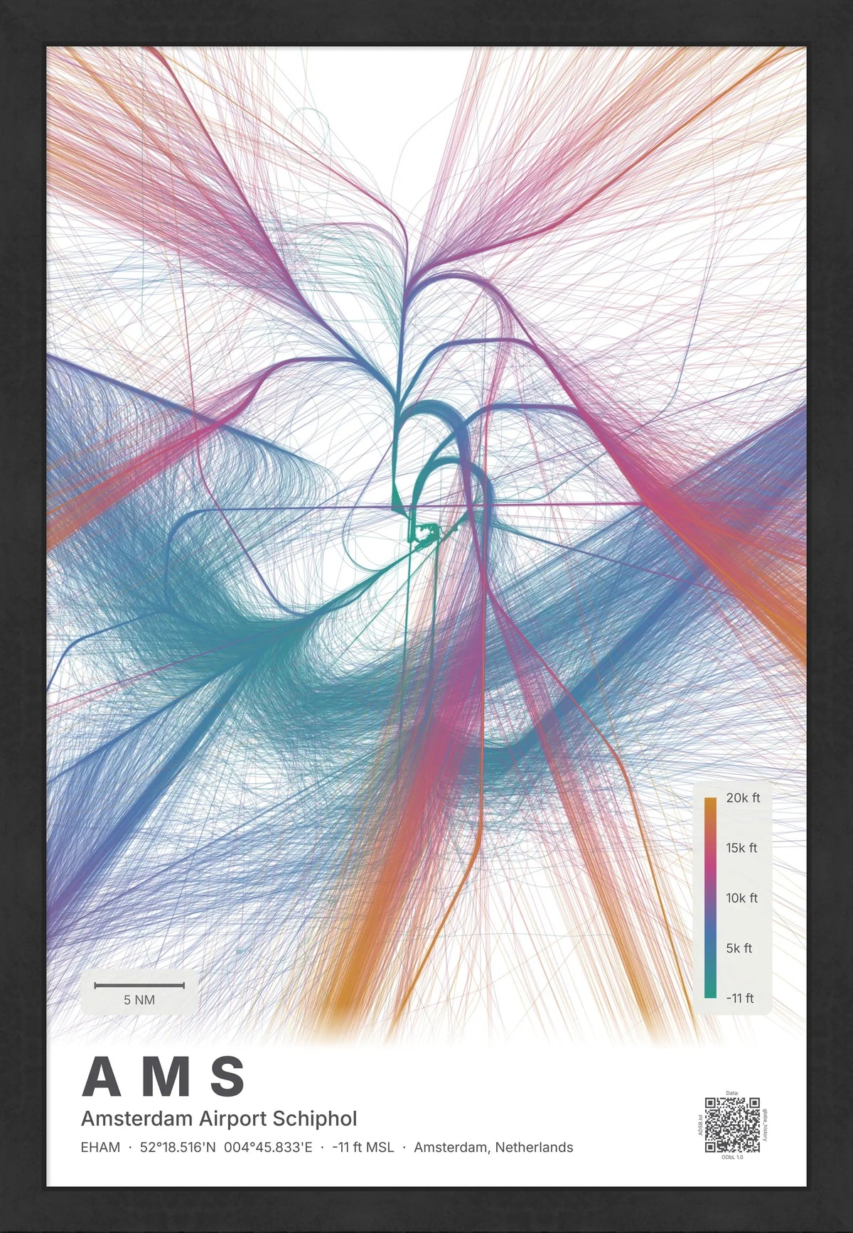 AMS flight path map — Aurora theme · Light [material:framed_black]