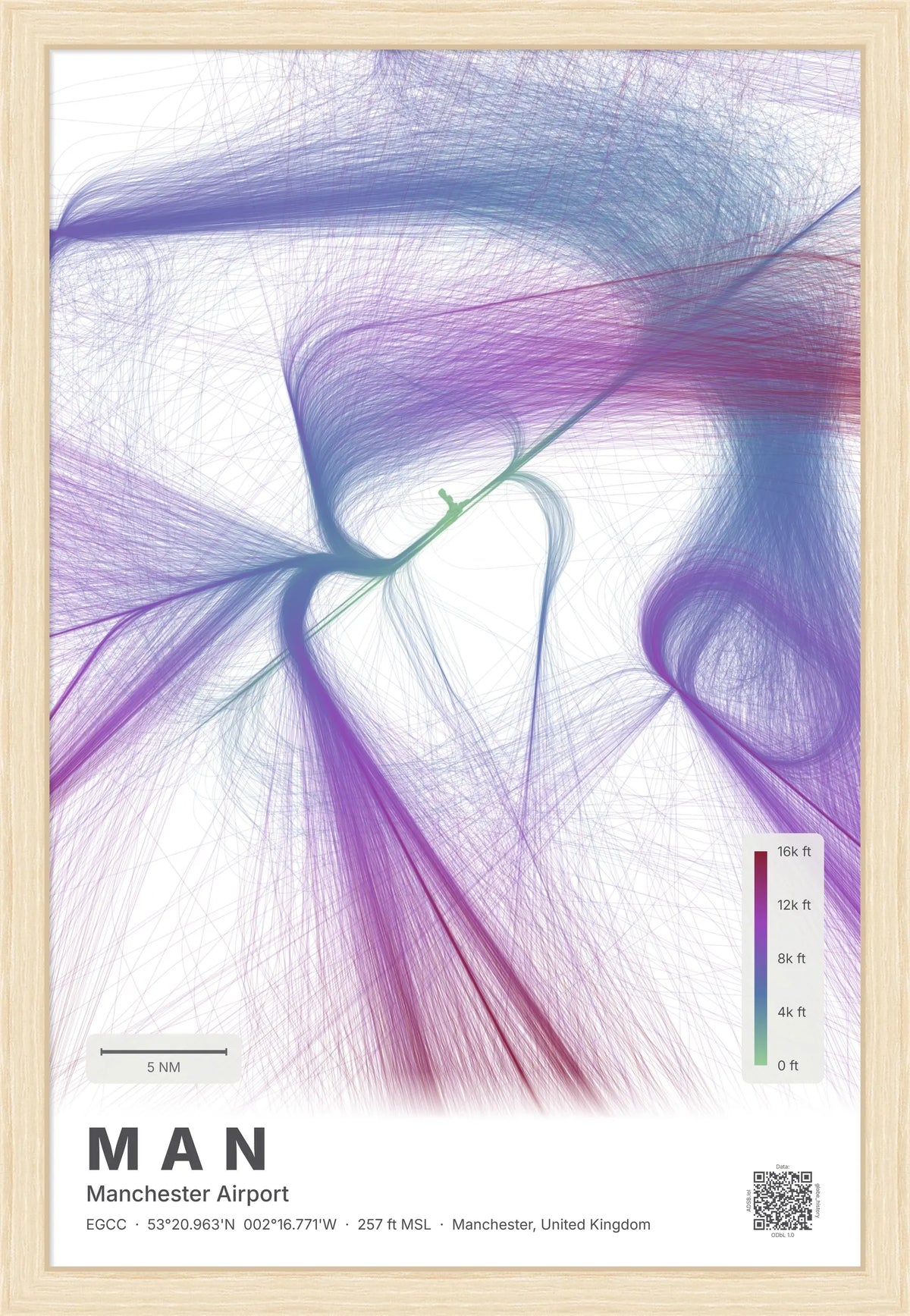 MAN flight path map — Prism theme · Light [material:framed_natural]