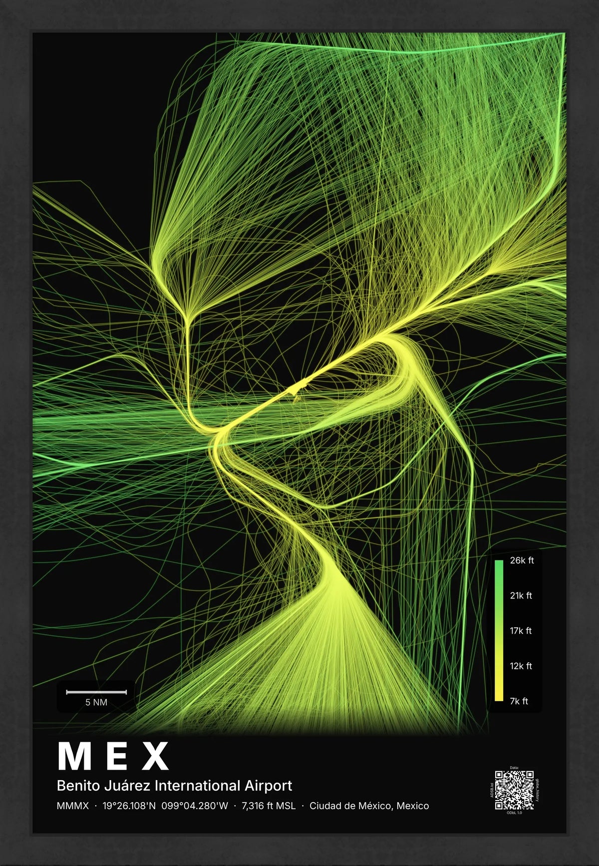 MEX flight path map — Citrus theme · Dark [material:framed_black]