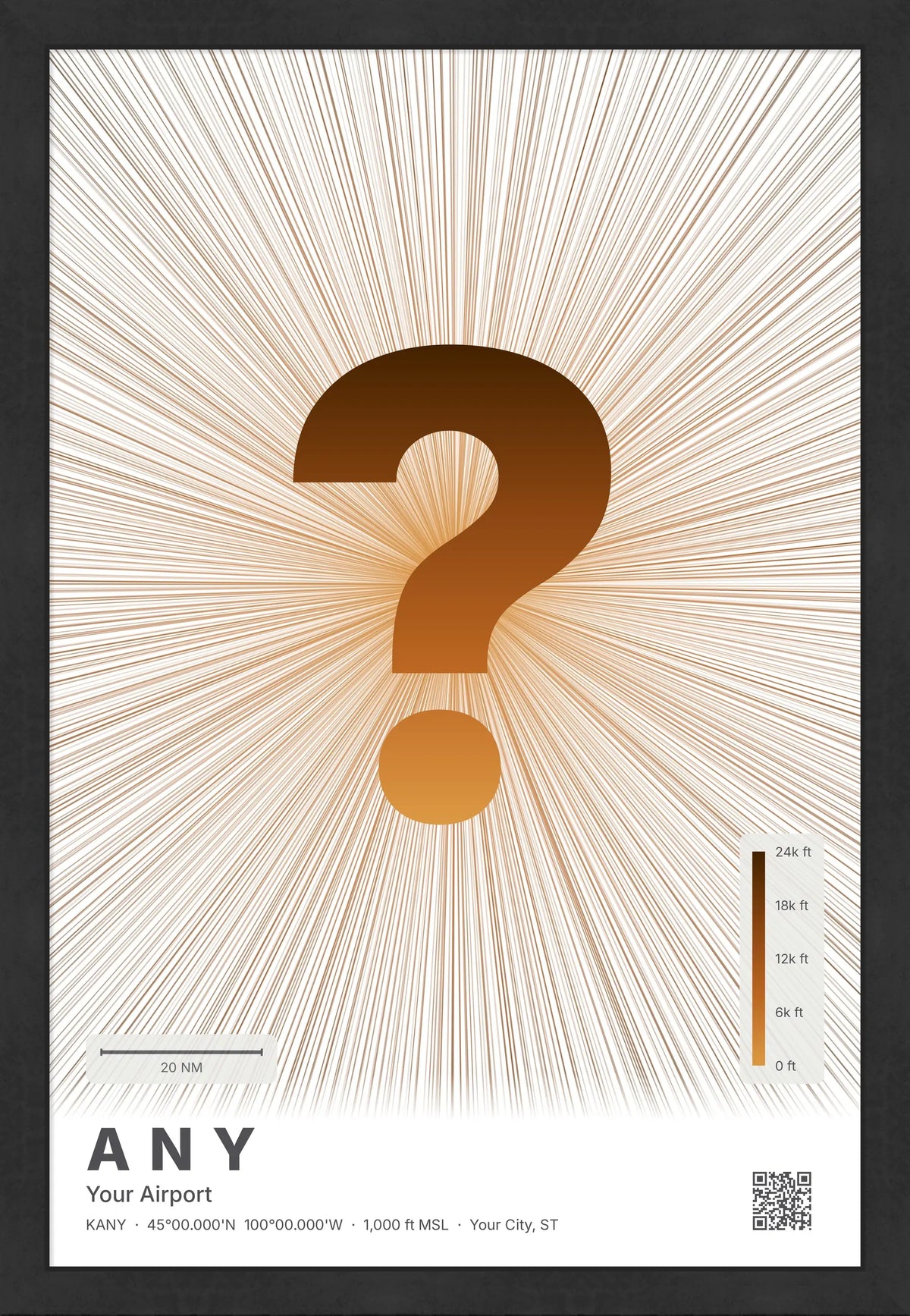 Custom airport print — Solana theme · Light [material:framed_black]