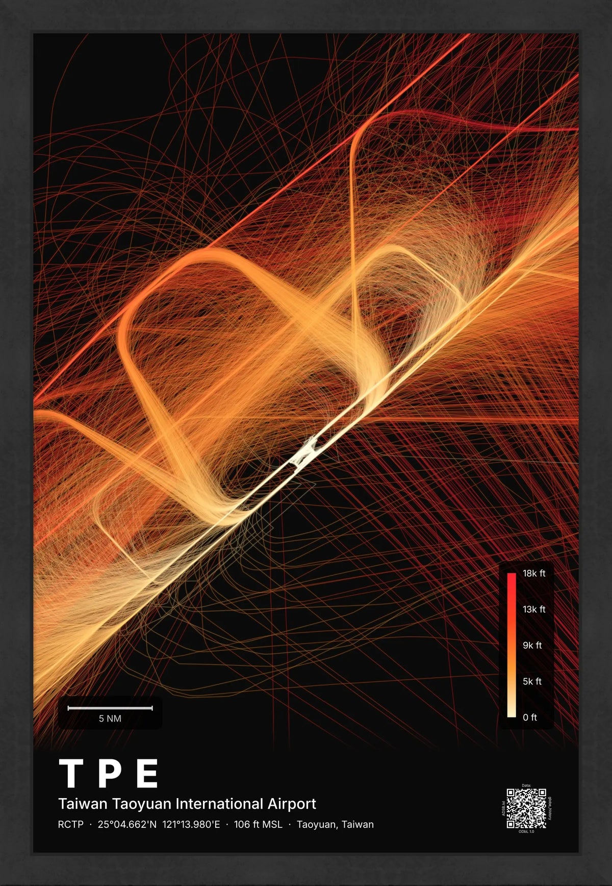 TPE flight path map — Inferno theme · Dark [material:framed_black]