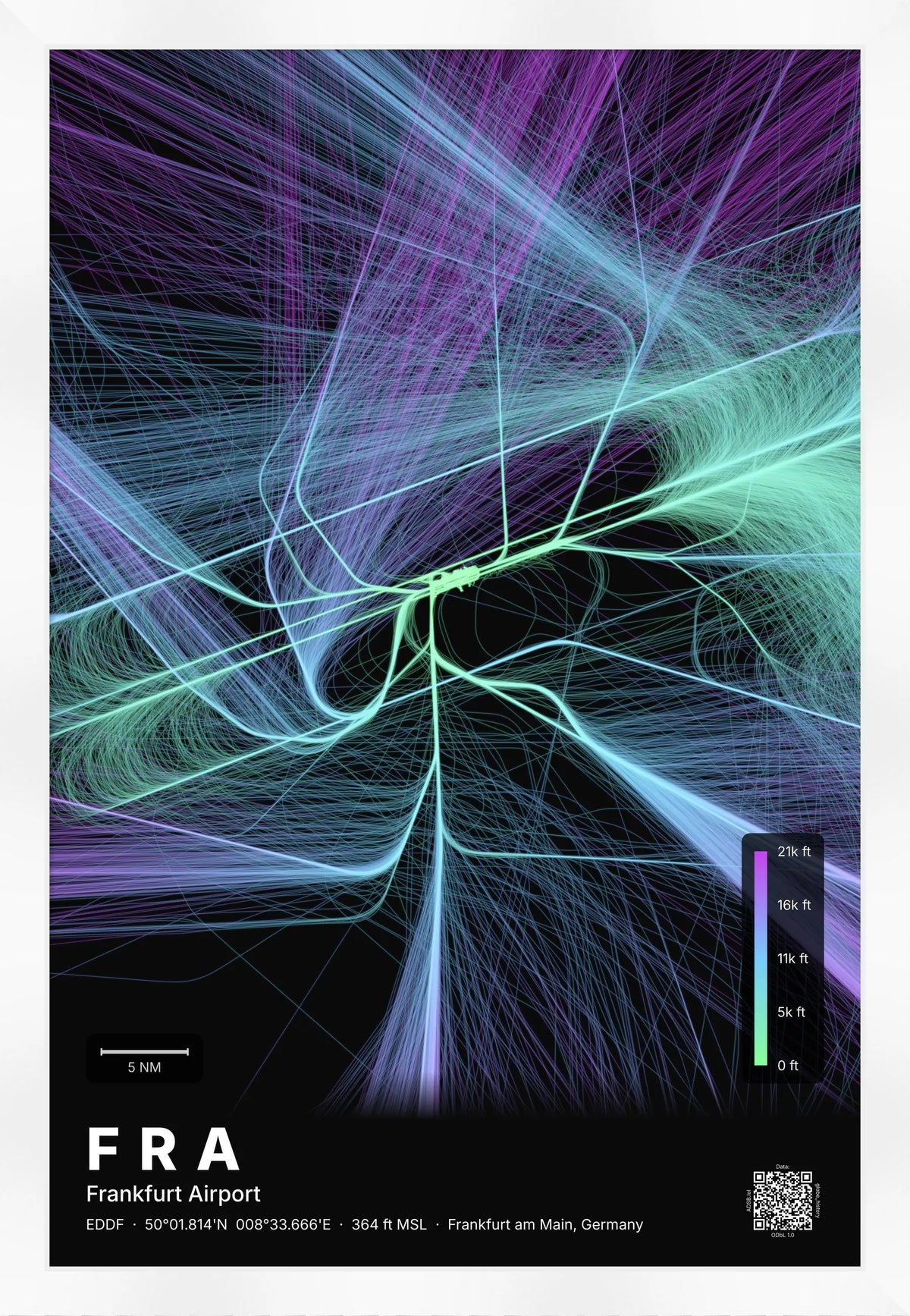 FRA flight path map — Prism theme · Dark [material:framed_white]