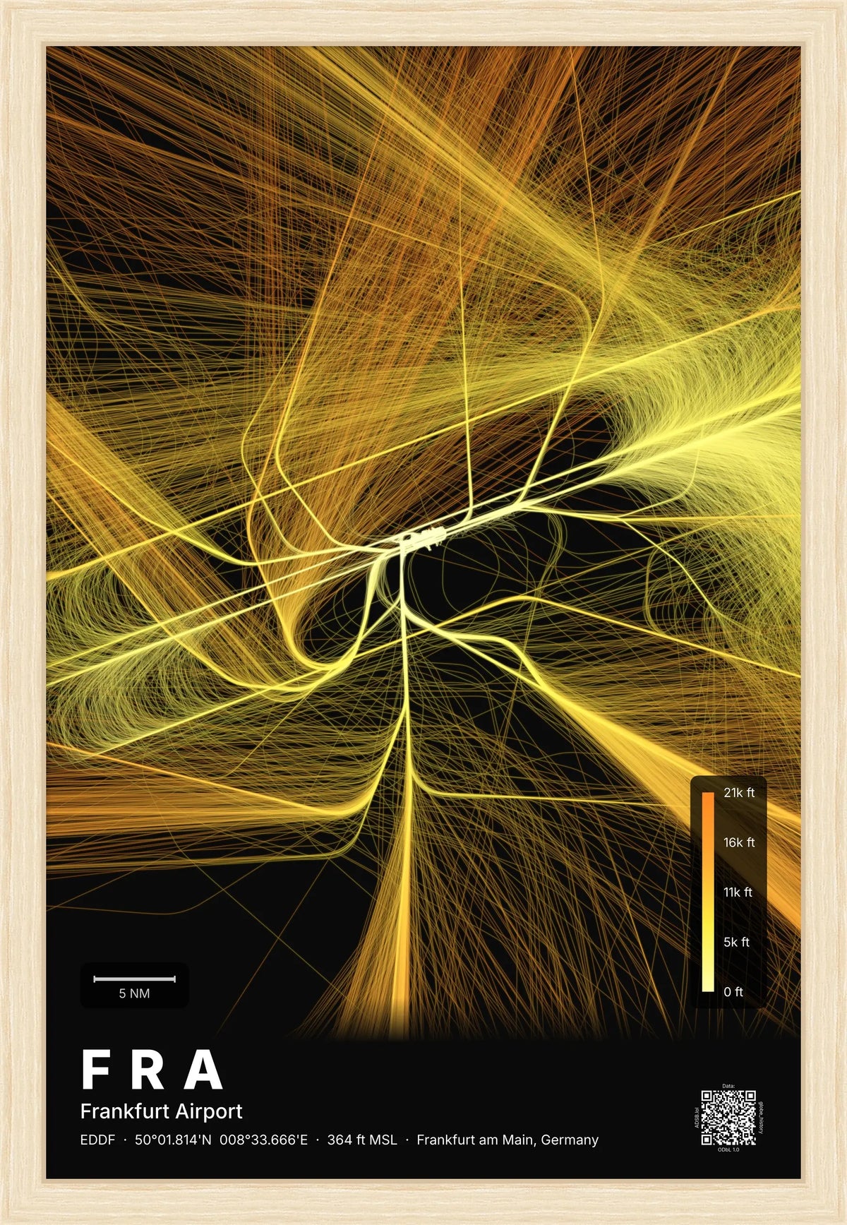 FRA flight path map — Solana theme · Dark [material:framed_natural]