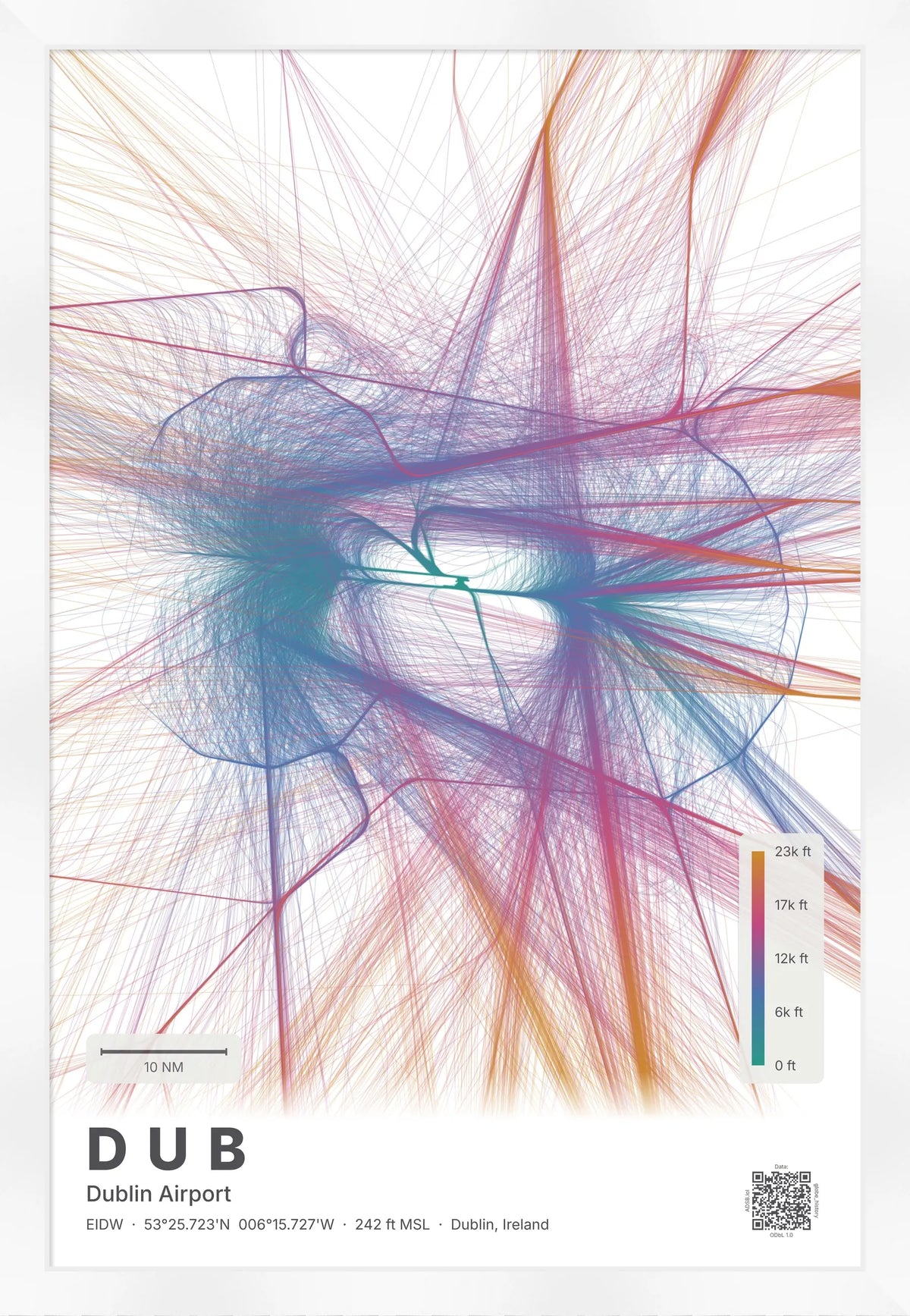 DUB flight path map — Aurora theme · Light [material:framed_white]
