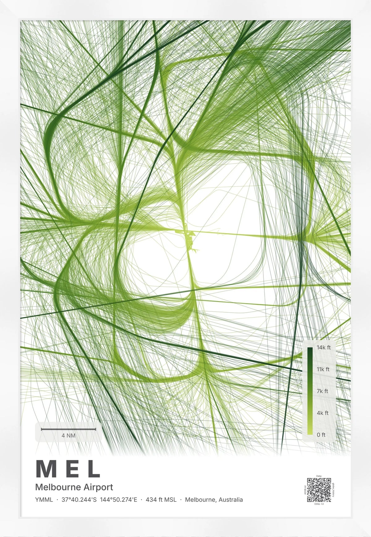 MEL flight path map — Citrus theme · Light [material:framed_white]