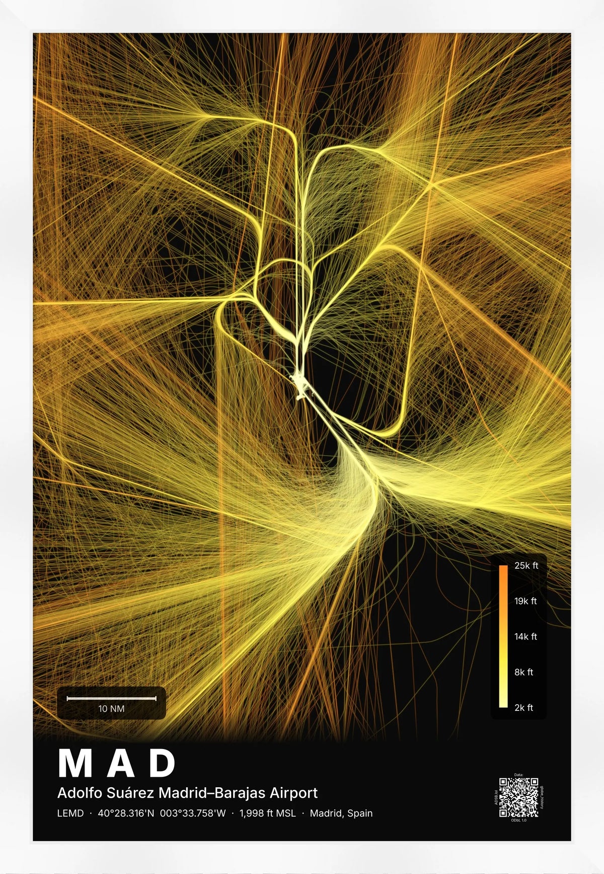 MAD flight path map — Solana theme · Dark [material:framed_white]