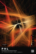 PHL flight path print — Inferno theme · Dark